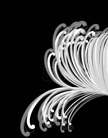 Foto de Hermoso fondo decorativo abstracto en blanco y negro - Imagen libre de derechos