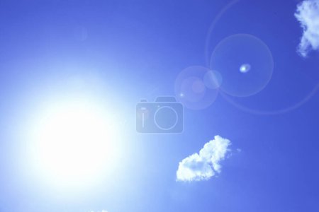 Photo for Beautiful view of blue sky with white clouds - Royalty Free Image