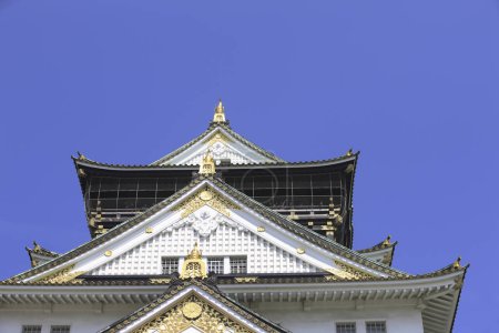 Téléchargez les photos : Beau château d'Osaka au Japon - en image libre de droit