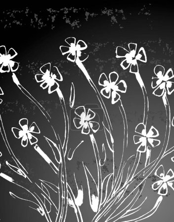 Téléchargez les photos : Fond floral abstrait avec des fleurs - en image libre de droit