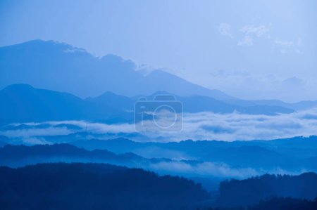 Téléchargez les photos : Belle vue sur les montagnes et la forêt pittoresque le matin - en image libre de droit