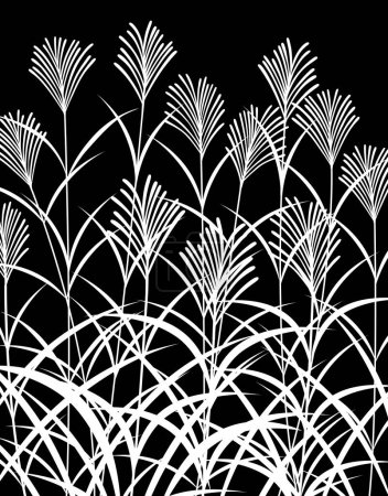 Photo for Beautiful black and white abstract floral background - Royalty Free Image