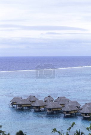 Photo for Beautiful View Of A Water Cottages. Travel concept - Royalty Free Image