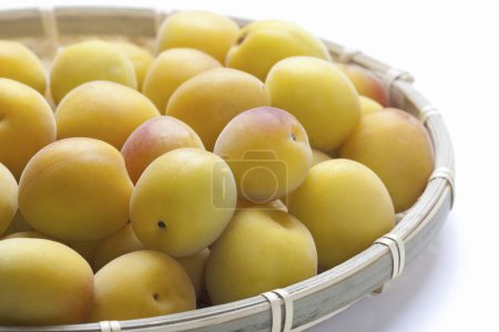 Photo for Close up of fresh ripe apricots on background - Royalty Free Image