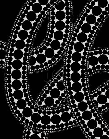 Photo for Abstract background. monochrome texture with circles - Royalty Free Image
