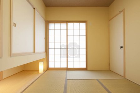 Téléchargez les photos : Maison japonaise traditionnelle design d'intérieur - en image libre de droit