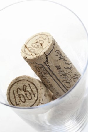 Photo for Wine corks isolated on white background - Royalty Free Image
