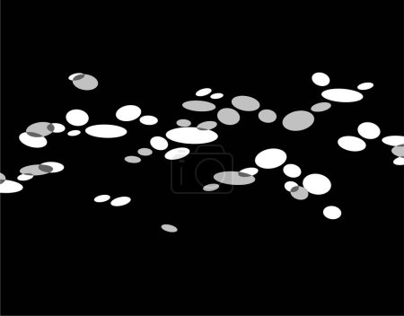 Foto de Burbujas grises y blancas sobre fondo negro - Imagen libre de derechos
