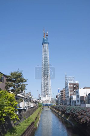 Foto de Tokyo Sky Tree en construcción, Japón - Imagen libre de derechos
