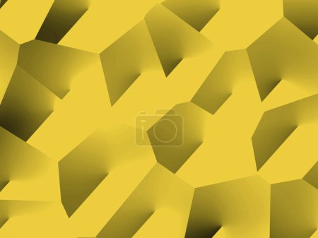 Téléchargez les photos : Fond abstrait, rendu géométrique 3 d, hexagones. - en image libre de droit