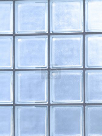 Foto de Fondo de pared de vidrio de azulejos cuadrados - Imagen libre de derechos