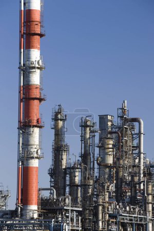 Photo for Industrial plant on blue sky background - Royalty Free Image