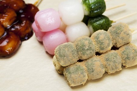 delicious Japanese Dango, sweet food in Japan