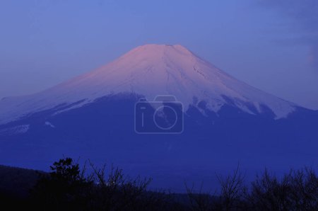 Photo for Nature scenic view on fuji mountain at night - Royalty Free Image