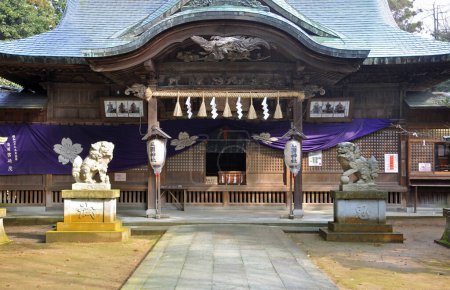 Photo for Scenic shot of beautiful ancient japanese shrine - Royalty Free Image