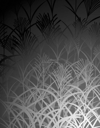 Téléchargez les photos : Beau fond floral abstrait noir et blanc - en image libre de droit