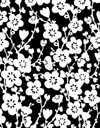 Photo for Beautiful abstract black and white decorative background - Royalty Free Image