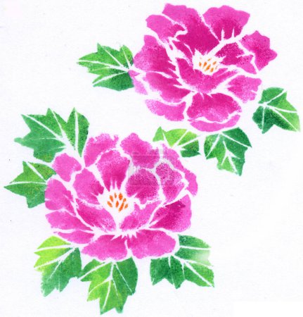 Foto de Flores de acuarela, ilustración dibujada a mano colorido - Imagen libre de derechos
