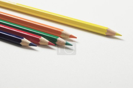 Photo for Colored pencils isolated on white - Royalty Free Image