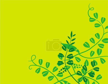 Photo for Abstract background with decorative floral elements - Royalty Free Image