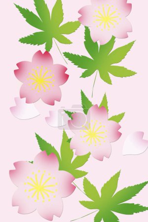 Téléchargez les photos : Motif avec ornement floral décoratif, illustration - en image libre de droit
