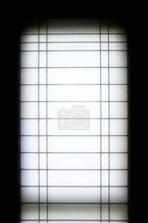 Photo for Rectangular and square Japanese shoji paper door - Royalty Free Image