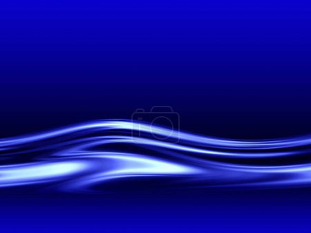 Photo for 3 d illustration, abstract wave background design - Royalty Free Image