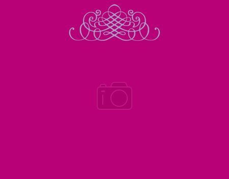 Photo for Beautiful pink abstract background with decorative vintage elements - Royalty Free Image
