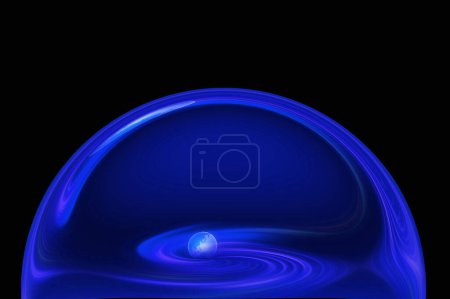 Foto de Abstracto colorido fondo textura con globo en color azul - Imagen libre de derechos