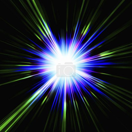 Foto de Resumen Antecedentes. Explosión de luz. Explosión de rayos de luz - Imagen libre de derechos