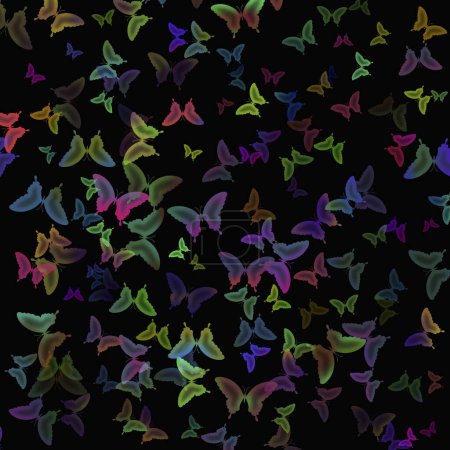 Téléchargez les photos : Beau motif sans couture avec des papillons colorés
. - en image libre de droit