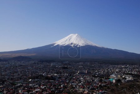 Photo for Mount Fuji with snow, Japan - Royalty Free Image