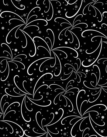 Photo for Seamless pattern with floral  elements. vector background. - Royalty Free Image