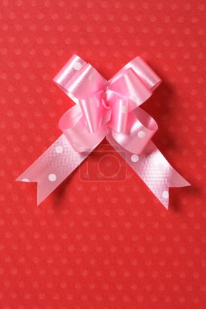 Photo for Satin silk ribbon tied bow isolated - Royalty Free Image