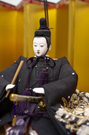Photo for Japanese traditional doll in a traditional dress - Royalty Free Image