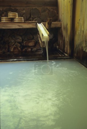 Photo for Spa center of hot tub with water - Royalty Free Image