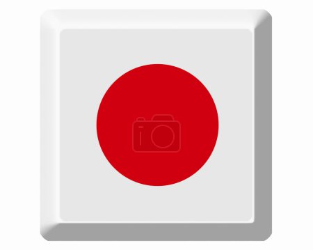 Foto de Una imagen de la bandera japonesa - Imagen libre de derechos