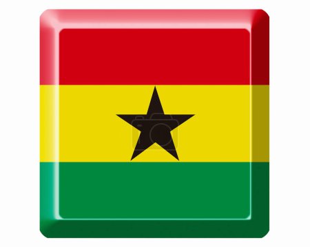 Foto de La bandera nacional de Ghana - Imagen libre de derechos