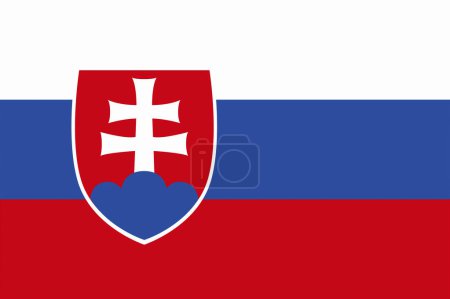 Photo for Slovakia flag. SK national banner - Royalty Free Image