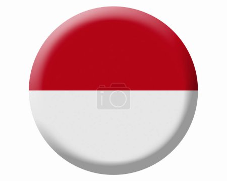 Photo for The National Flag Of Monaco - Royalty Free Image