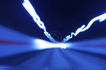 Photo for Abstract motion blur effect. light trails and long exposure. - Royalty Free Image
