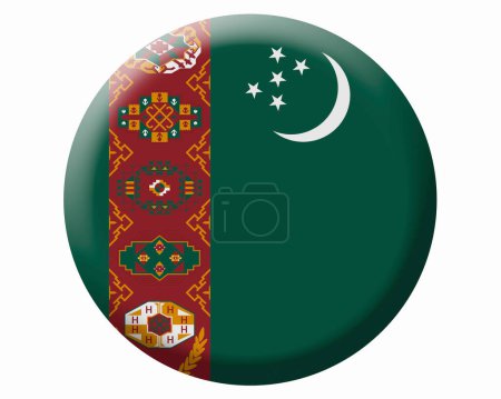 Téléchargez les photos : Le drapeau national du Turkménistan - en image libre de droit