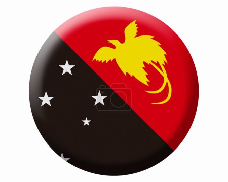 Foto de La Bandera Nacional de Papua Nueva Guinea - Imagen libre de derechos