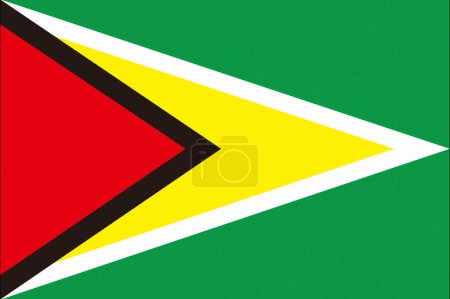 Foto de La Bandera Nacional de Guyana - Imagen libre de derechos