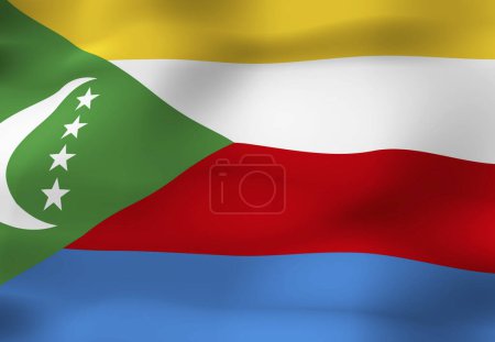La Bandera Nacional de Comoras
