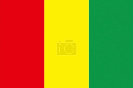 Foto de La bandera nacional de Guinea - Imagen libre de derechos