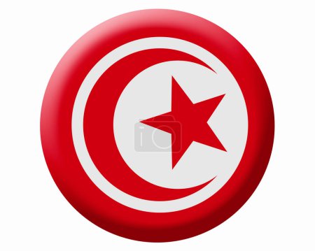 Foto de La bandera nacional de Túnez - Imagen libre de derechos