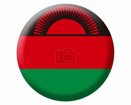 die Nationalflagge von Malawi 