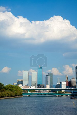 Photo for Modern architecture of Osaka city, Japan, daytime view - Royalty Free Image