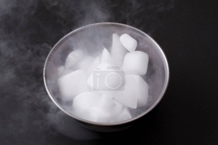 Photo for Dry ice cubes on background, close up - Royalty Free Image